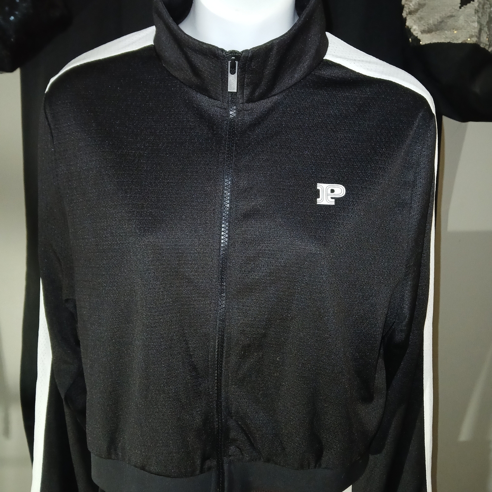 PINK Newer Victoria's Secret Black and White Bomber Jacket